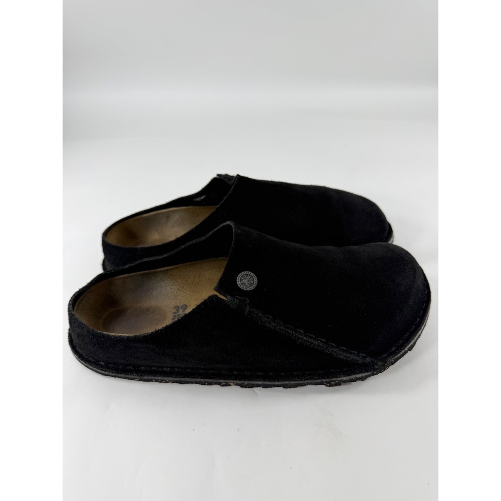 Birkenstock Buckley Black Suede Moccasin Clogs Mules Womens 39 L8 250 - Picture 4 of 7